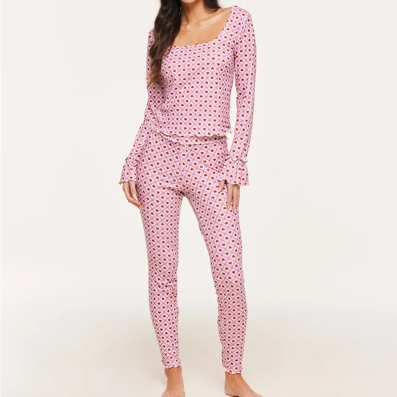 Adore Me Other - Adore Me Pajama Set in Pink and Red